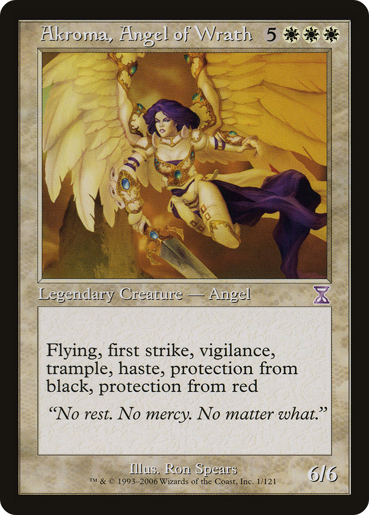 Akroma, Angel of Wrath (TSB-001) - Time Spiral Timeshifted - Premium MTG Single from Wizards of the Coast - Just $4.02! Shop now at Game Crave Tournament Store