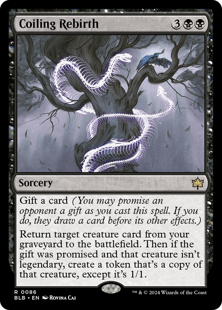 Coiling Rebirth (BLB-086) - Bloomburrow Foil - Premium MTG Single from Wizards of the Coast - Just $0.26! Shop now at Game Crave Tournament Store