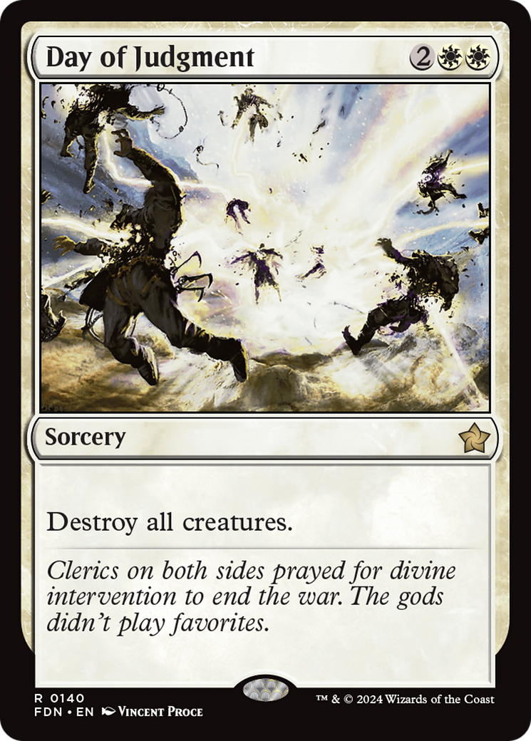 Day of Judgment (FDN-140) - Foundations Foil - Premium MTG Single from Wizards of the Coast - Just $0.92! Shop now at Game Crave Tournament Store