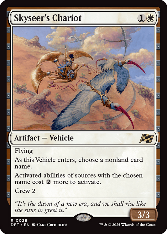 Skyseer's Chariot (DFT-028) - Aetherdrift - Premium MTG Single from Wizards of the Coast - Just $0.08! Shop now at Game Crave Tournament Store
