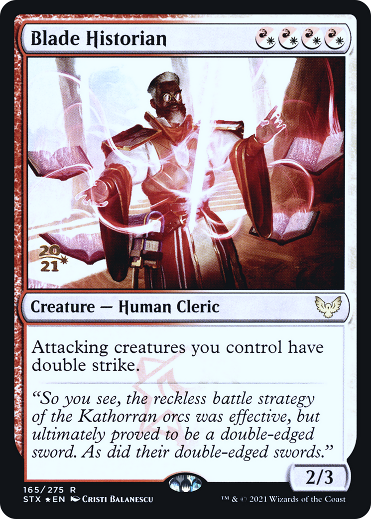 Blade Historian (PSTX-165S) - Strixhaven: School of Mages Promos Foil