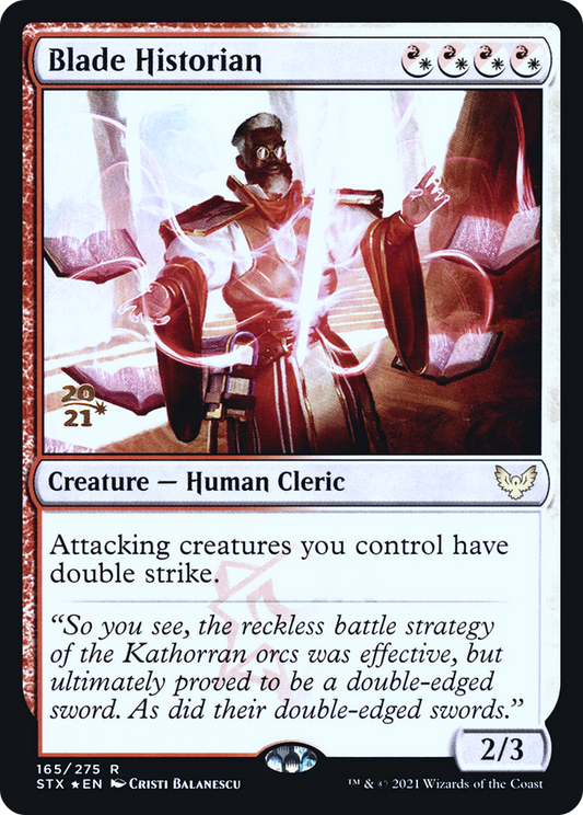 Blade Historian (PSTX-165S) - Strixhaven: School of Mages Promos Foil