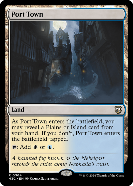 Port Town (M3C-364) - Modern Horizons 3 Commander - Premium MTG Single from Wizards of the Coast - Just $0.25! Shop now at Game Crave Tournament Store