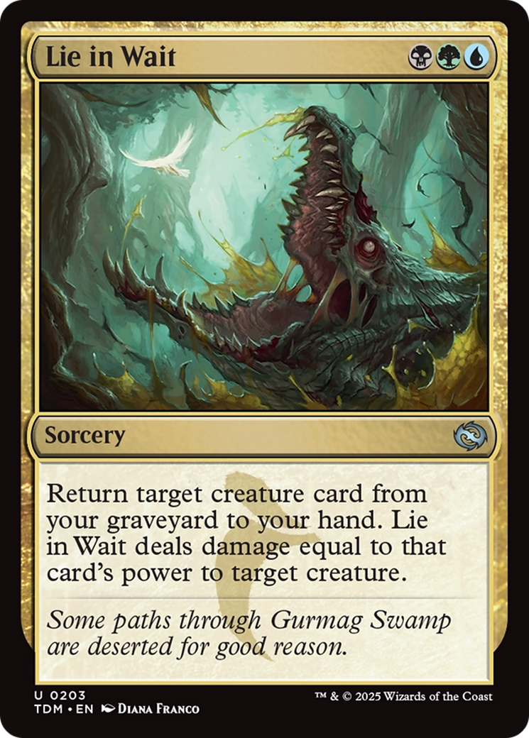Lie in Wait (TDM-203) - Tarkir: Dragonstorm Foil - Premium MTG Single from Wizards of the Coast - Just $0.08! Shop now at Game Crave Tournament Store