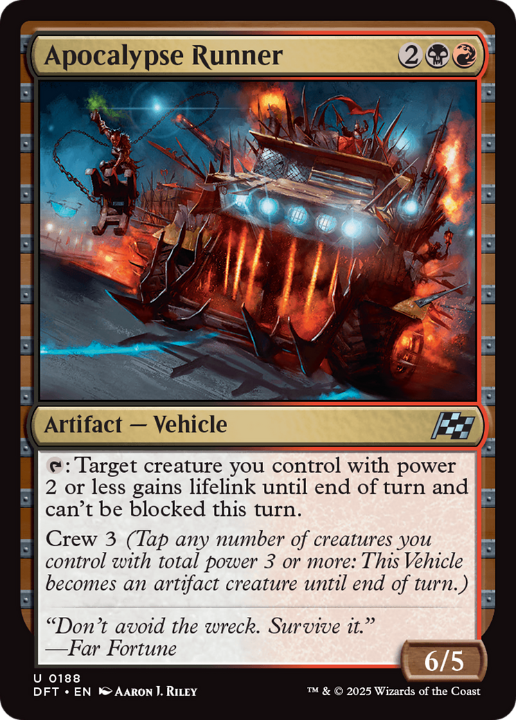Apocalypse Runner (DFT-188) - Aetherdrift - Premium MTG Single from Wizards of the Coast - Just $0.08! Shop now at Game Crave Tournament Store