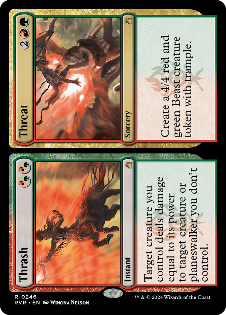 Thrash // Threat (RVR-246) - Ravnica Remastered - Premium MTG Single from Wizards of the Coast - Just $0.25! Shop now at Game Crave Tournament Store