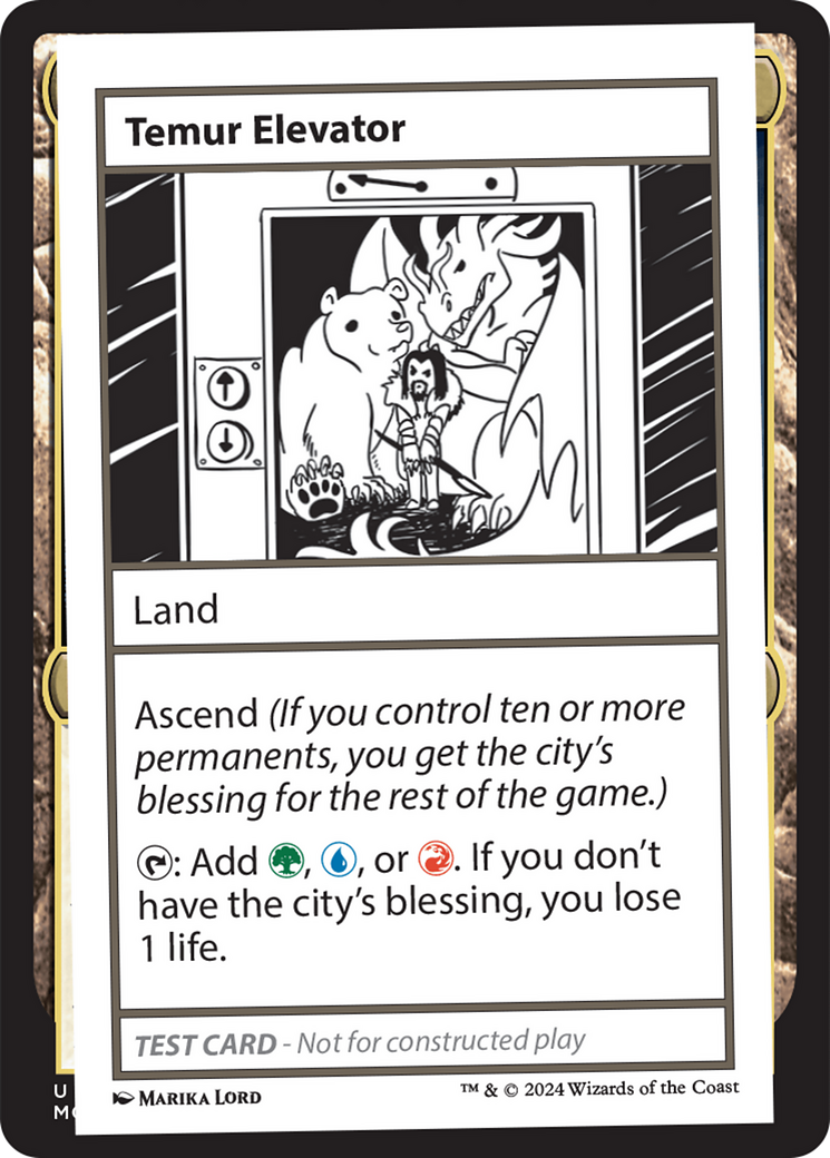 Temur Elevator (MB2-382) - Mystery Booster 2 - Premium MTG Single from Wizards of the Coast - Just $0.42! Shop now at Game Crave Tournament Store