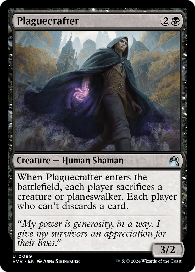 Plaguecrafter (RVR-089) - Ravnica Remastered Foil - Premium MTG Single from Wizards of the Coast - Just $0.42! Shop now at Game Crave Tournament Store