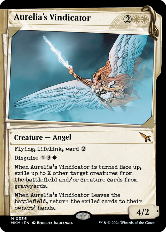 Aurelia's Vindicator (MKM-336) - Murders at Karlov Manor: (Showcase) - Premium MTG Single from Wizards of the Coast - Just $0.25! Shop now at Game Crave Tournament Store