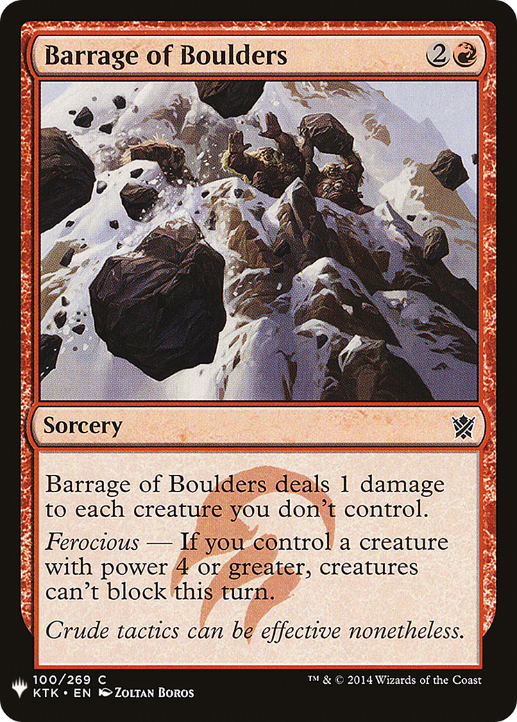Barrage of Boulders (MB1-849) - Mystery Booster