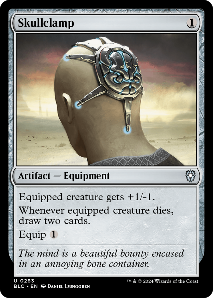 Skullclamp (BLC-283) - Bloomburrow Commander - Premium MTG Single from Wizards of the Coast - Just $4.83! Shop now at Game Crave Tournament Store