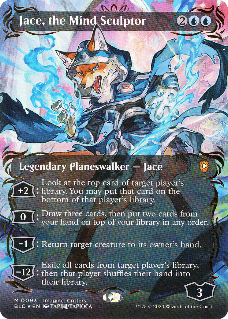 Jace, the Mind Sculptor (BLC-093) - Bloomburrow Commander (Borderless) Foil - Premium MTG Single from Wizards of the Coast - Just $370.16! Shop now at Game Crave Tournament Store