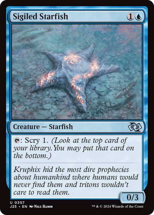 Sigiled Starfish (J25-357) - Foundations Jumpstart - Premium MTG Single from Wizards of the Coast - Just $0.25! Shop now at Game Crave Tournament Store