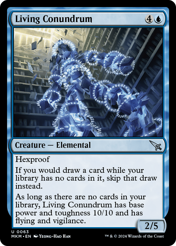 Living Conundrum (MKM-063) - Murders at Karlov Manor - Premium MTG Single from Wizards of the Coast - Just $0.25! Shop now at Game Crave Tournament Store