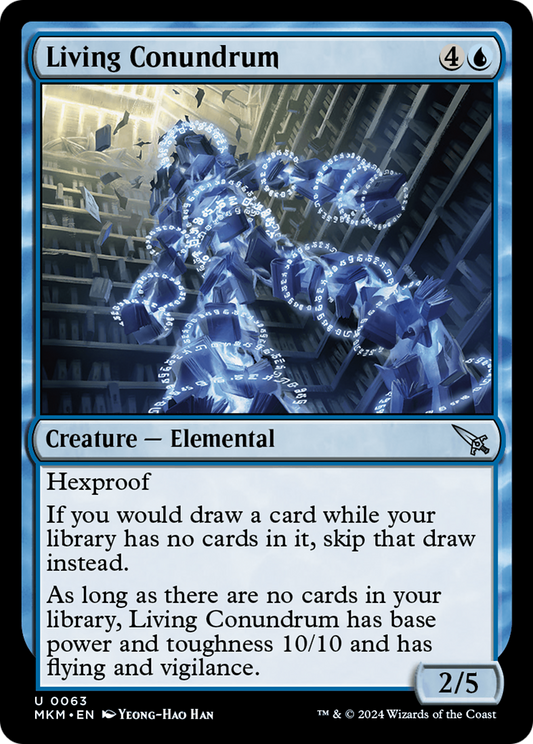 Living Conundrum (MKM-063) - Murders at Karlov Manor - Premium MTG Single from Wizards of the Coast - Just $0.25! Shop now at Game Crave Tournament Store