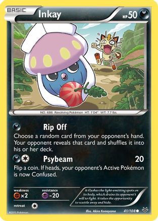 Inkay 41/108 - Roaring Skies Reverse Holofoil
