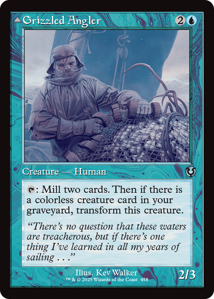 Grizzled Angler (Retro Frame) (-458) - Innistrad Remastered Foil - Premium MTG Single from Wizards of the Coast - Just $0.26! Shop now at Game Crave Tournament Store