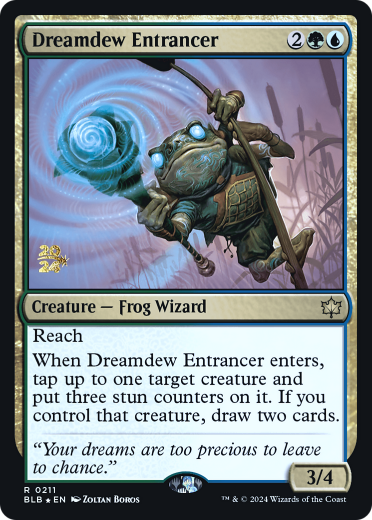 Dreamdew Entrancer (PBLB-211S) - Bloomburrow Promos Foil - Premium MTG Single from Wizards of the Coast - Just $0.50! Shop now at Game Crave Tournament Store