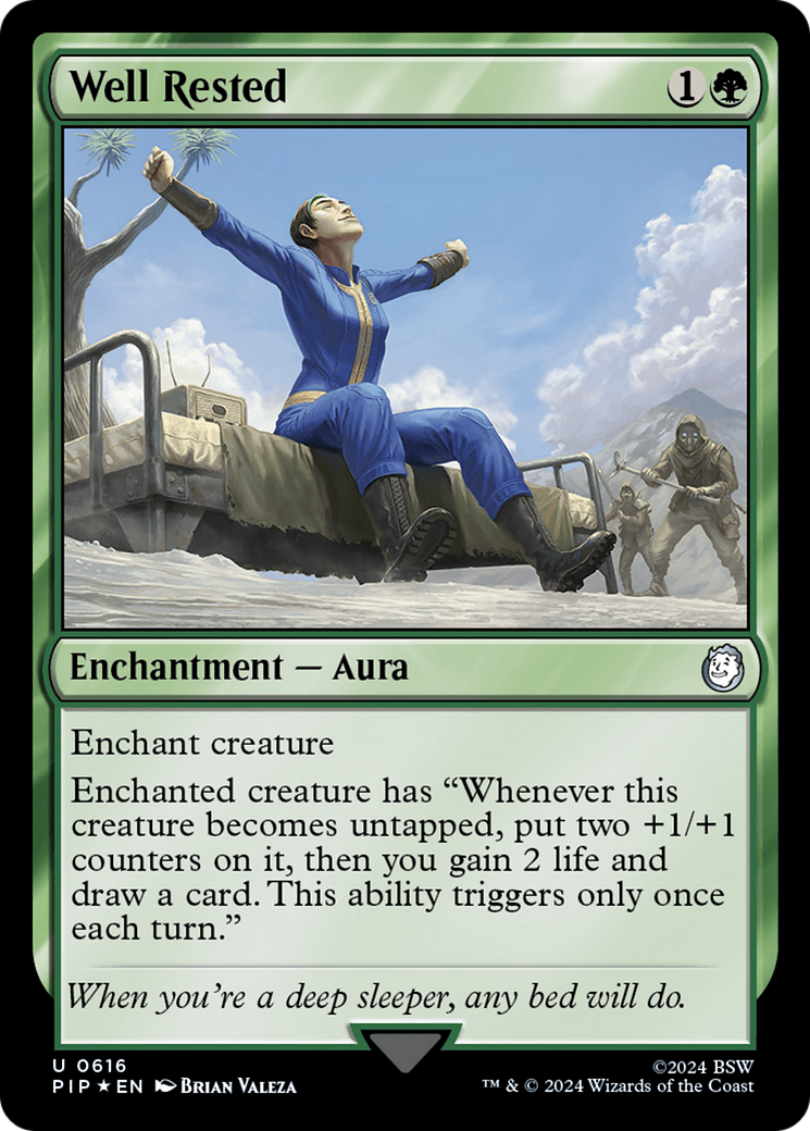 Well Rested (PIP-616) - Fallout Foil - Premium MTG Single from Wizards of the Coast - Just $12.06! Shop now at Game Crave Tournament Store