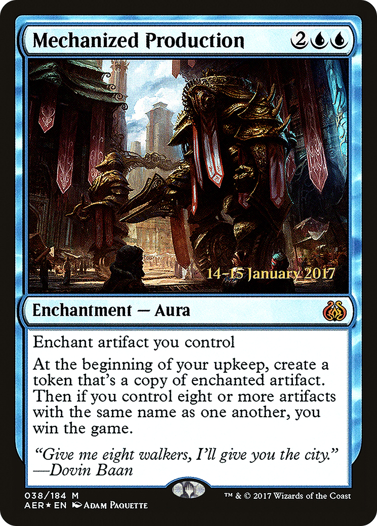 Mechanized Production (PAER-38S) - Aether Revolt Promos Foil