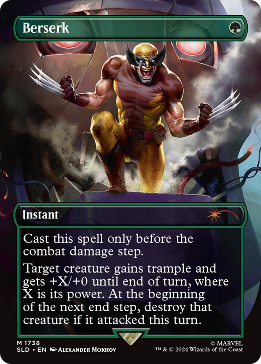 Berserk (SLD-1738) - Secret Lair Drop (Borderless) - Premium MTG Single from Wizards of the Coast - Just $10.66! Shop now at Game Crave Tournament Store