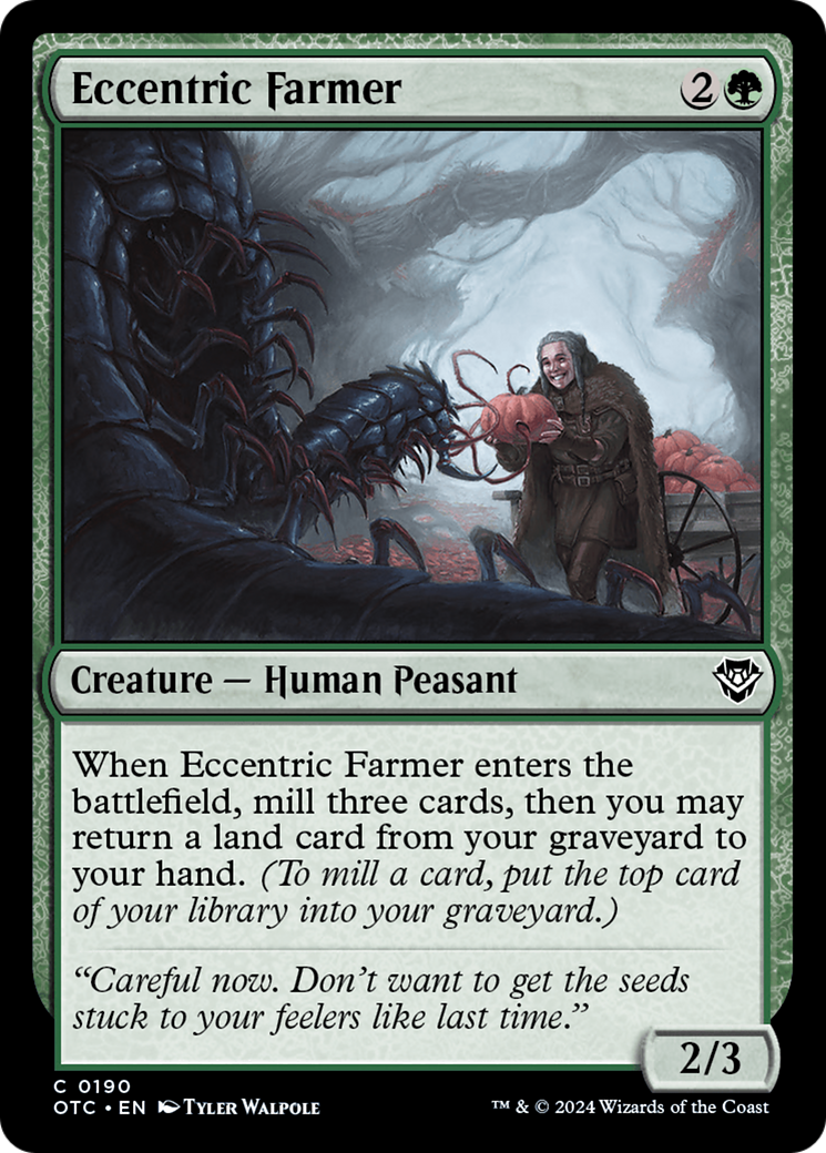 Eccentric Farmer (OTC-190) - Outlaws of Thunder Junction Commander - Premium MTG Single from Wizards of the Coast - Just $0.25! Shop now at Game Crave Tournament Store