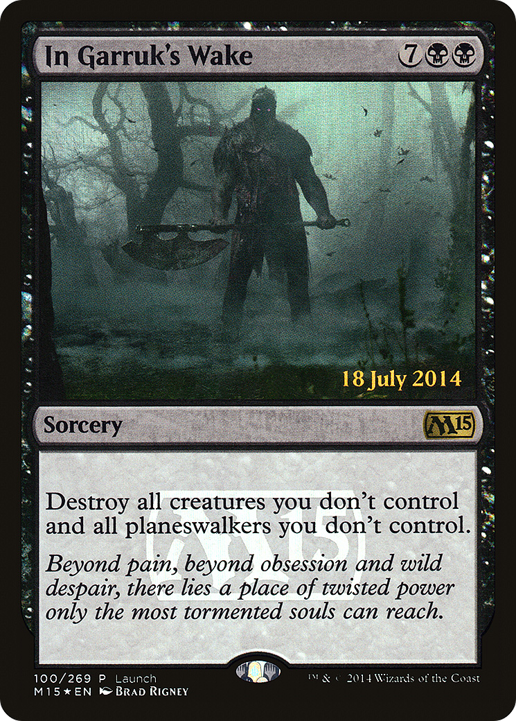 In Garruk's Wake (PM15-100) - Magic 2015 Promos Foil