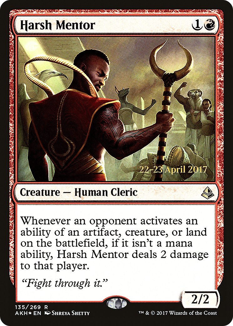Harsh Mentor (PAKH-135S) - Amonkhet Promos Foil