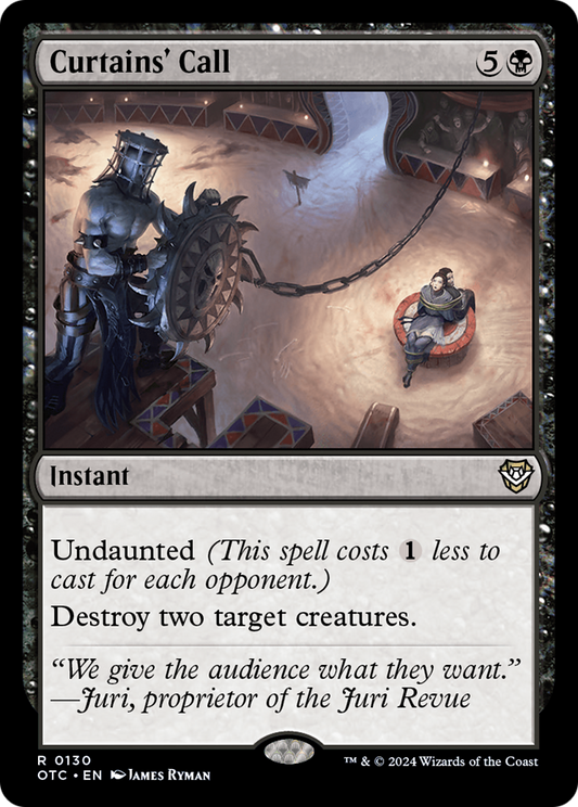 Curtains' Call (OTC-130) - Outlaws of Thunder Junction Commander - Premium MTG Single from Wizards of the Coast - Just $0.25! Shop now at Game Crave Tournament Store