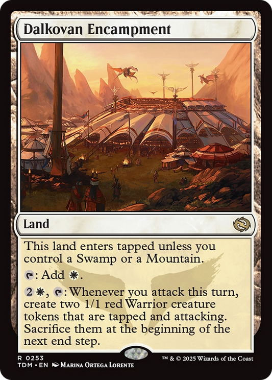 Dalkovan Encampment (TDM-253) - Tarkir: Dragonstorm Foil - Premium MTG Single from Wizards of the Coast - Just $0.09! Shop now at Game Crave Tournament Store