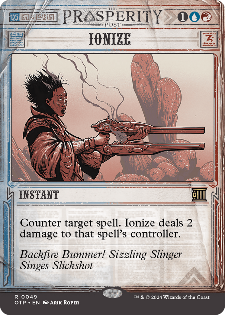 Ionize (OTP-049) - Breaking News: (Showcase) (Borderless) - Premium MTG Single from Wizards of the Coast - Just $0.26! Shop now at Game Crave Tournament Store