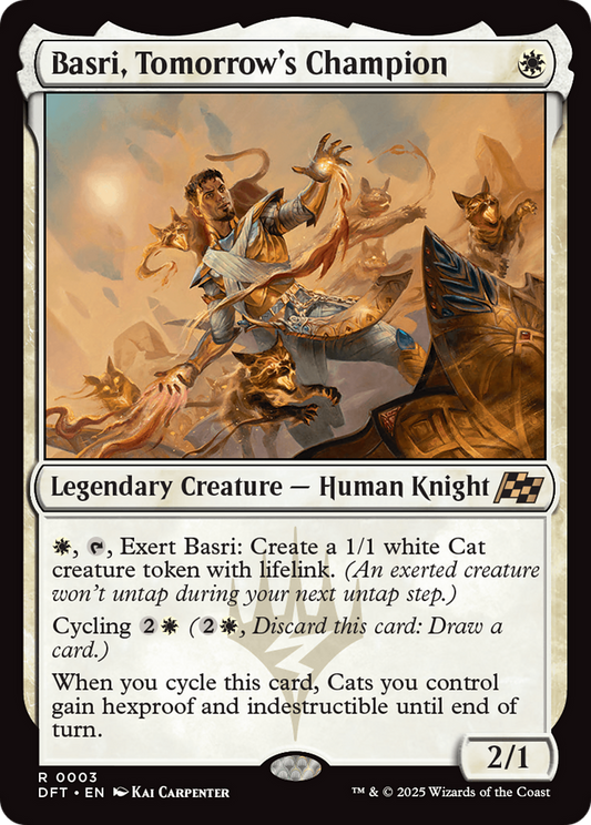 Basri, Tomorrow's Champion (DFT-003) - Aetherdrift - Premium MTG Single from Wizards of the Coast - Just $0.08! Shop now at Game Crave Tournament Store