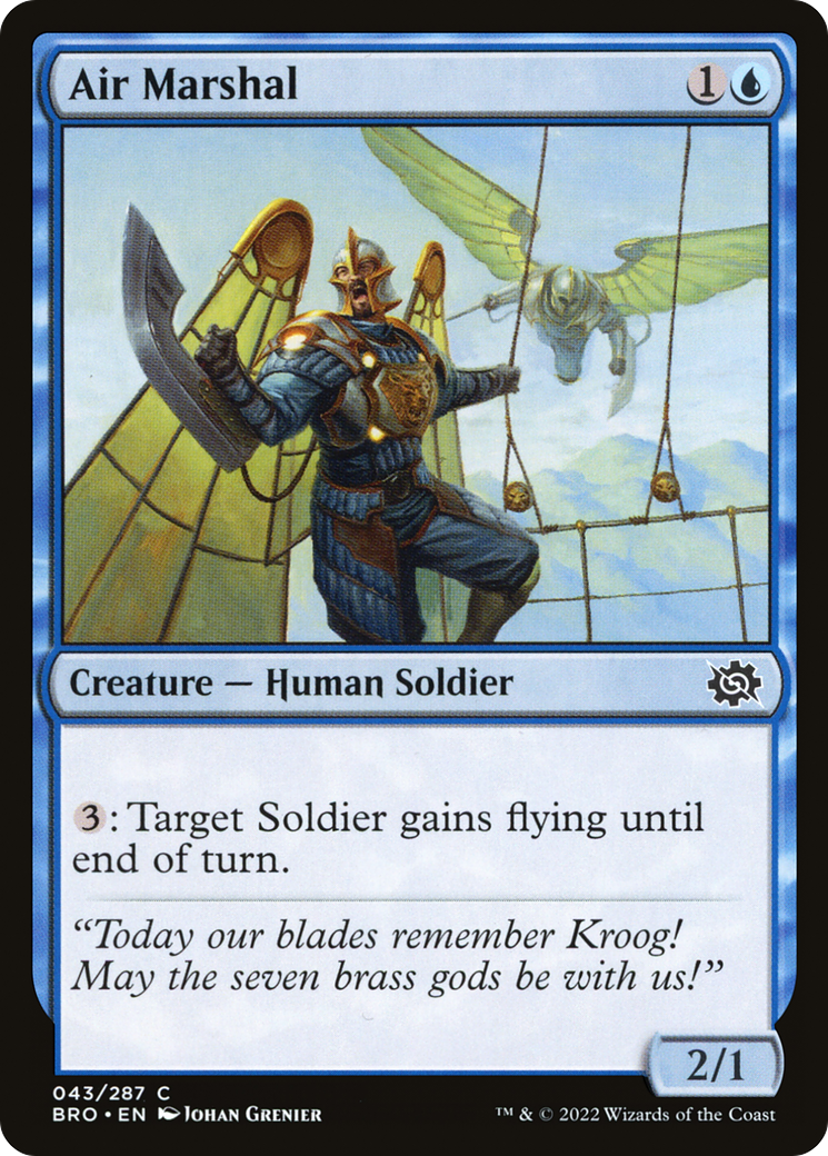 Air Marshal (BRO-043) - The Brothers' War - Premium MTG Single from Wizards of the Coast - Just $0.25! Shop now at Game Crave Tournament Store