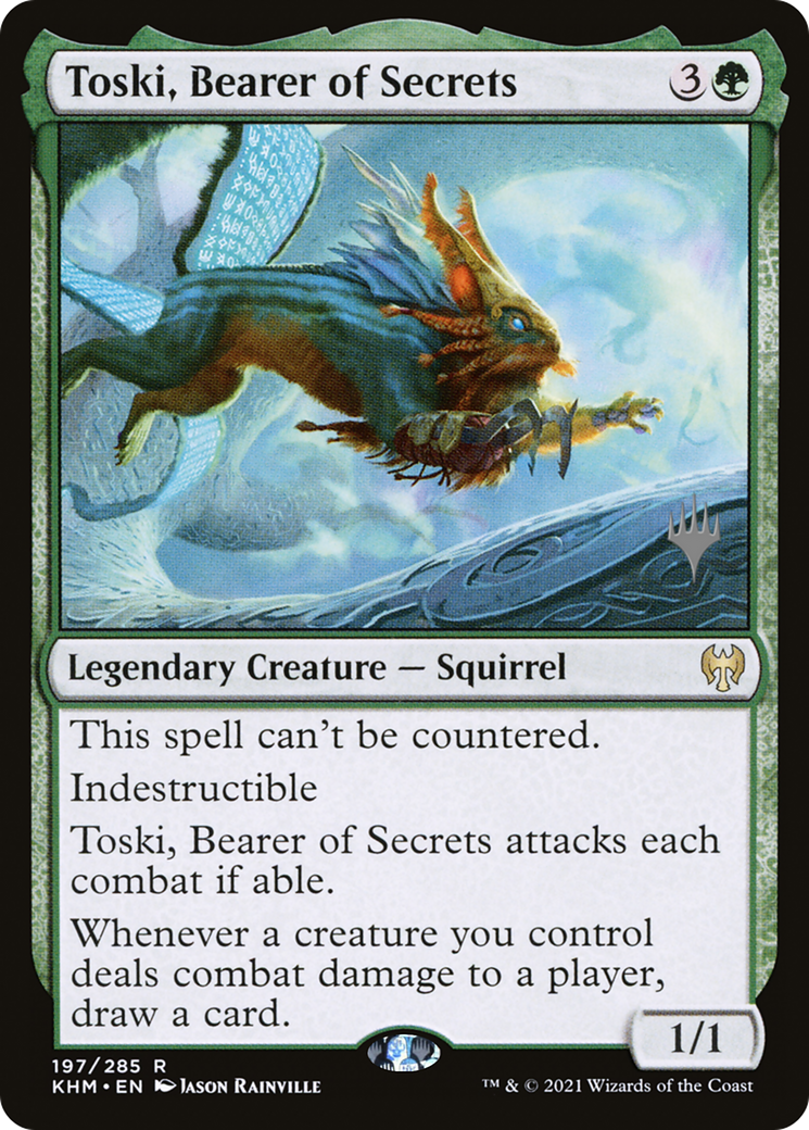 Toski, Bearer of Secrets (PKHM-197P) - Kaldheim Promos Foil