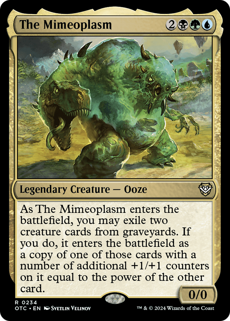 The Mimeoplasm (OTC-234) - Outlaws of Thunder Junction Commander - Premium MTG Single from Wizards of the Coast - Just $0.25! Shop now at Game Crave Tournament Store