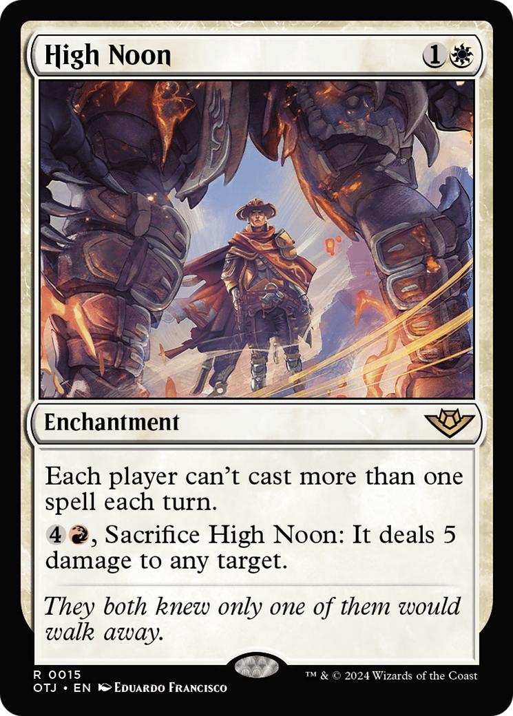 High Noon (OTJ-015) - Outlaws of Thunder Junction Foil - Premium MTG Single from Wizards of the Coast - Just $2.76! Shop now at Game Crave Tournament Store
