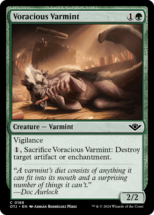 Voracious Varmint (OTJ-188) - Outlaws of Thunder Junction - Premium MTG Single from Wizards of the Coast - Just $0.25! Shop now at Game Crave Tournament Store