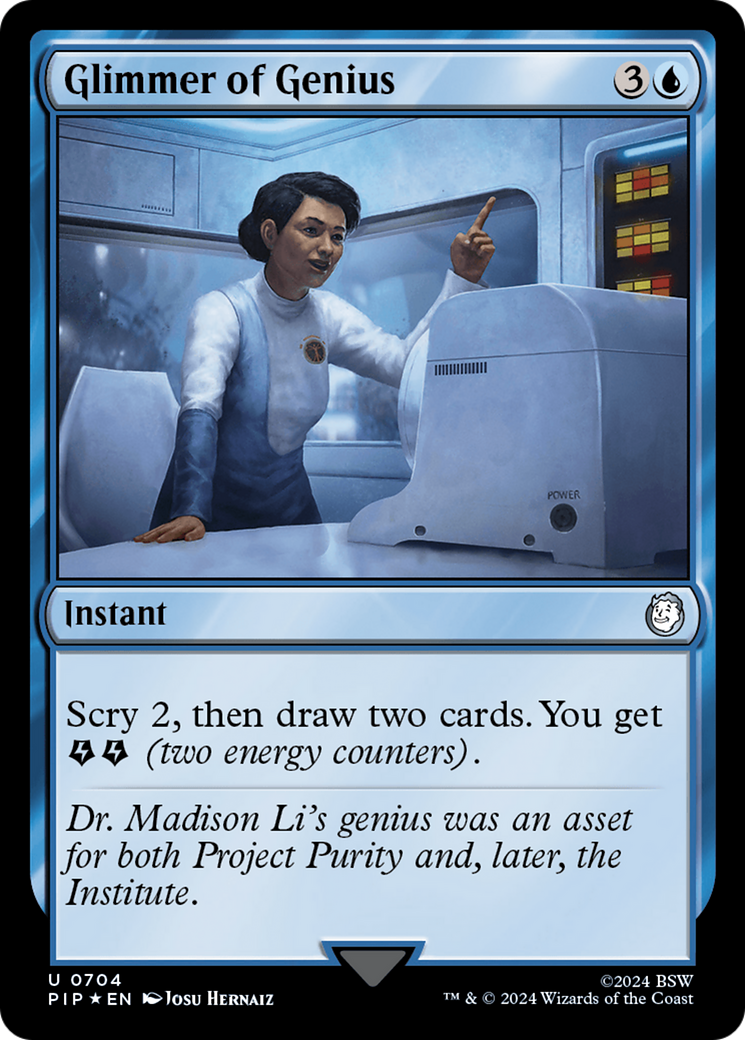Glimmer of Genius (PIP-704) - Fallout - Premium MTG Single from Wizards of the Coast - Just $3.97! Shop now at Game Crave Tournament Store