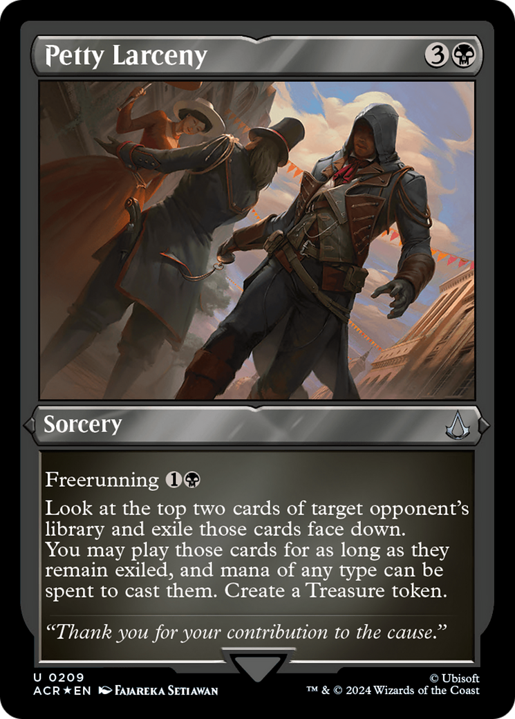 Petty Larceny (ACR-209) - Assassin's Creed Etched Foil - Premium MTG Single from Wizards of the Coast - Just $0.37! Shop now at Game Crave Tournament Store