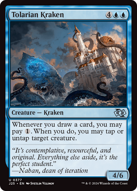 Tolarian Kraken (J25-377) - Foundations Jumpstart - Premium MTG Single from Wizards of the Coast - Just $0.25! Shop now at Game Crave Tournament Store
