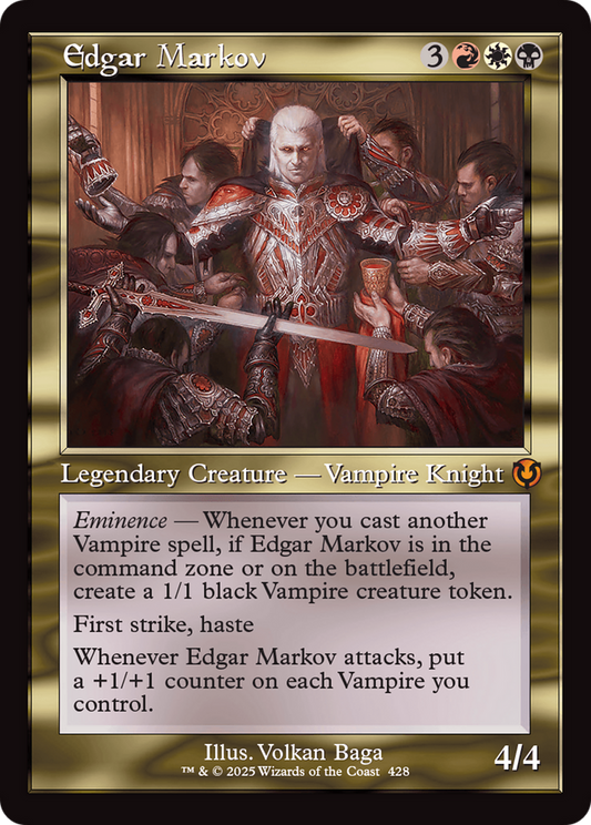 Edgar Markov (Retro Frame) (-428) - Innistrad Remastered Foil - Premium MTG Single from Wizards of the Coast - Just $21.50! Shop now at Game Crave Tournament Store
