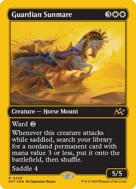 Guardian Sunmare (First-Place Foil) (DFT-429) - Aetherdrift Foil - Premium MTG Single from Wizards of the Coast - Just $0.59! Shop now at Game Crave Tournament Store