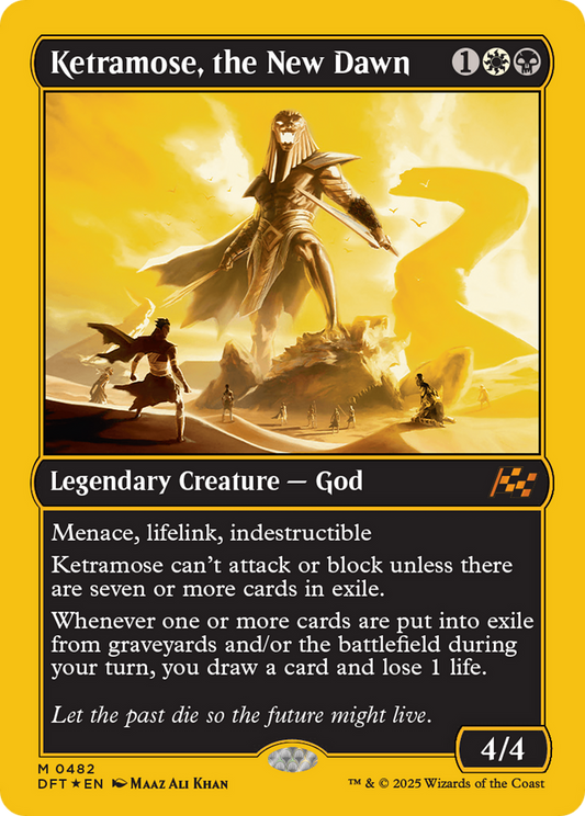 Ketramose, the New Dawn (First-Place Foil) (DFT-482) - Aetherdrift Foil - Premium MTG Single from Wizards of the Coast - Just $9.01! Shop now at Game Crave Tournament Store