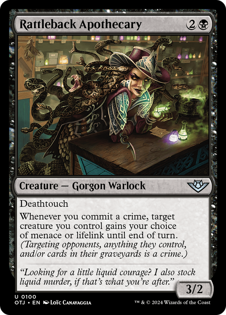 Rattleback Apothecary (OTJ-100) - Outlaws of Thunder Junction Foil - Premium MTG Single from Wizards of the Coast - Just $0.25! Shop now at Game Crave Tournament Store