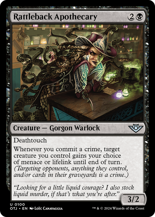Rattleback Apothecary (OTJ-100) - Outlaws of Thunder Junction - Premium MTG Single from Wizards of the Coast - Just $0.25! Shop now at Game Crave Tournament Store