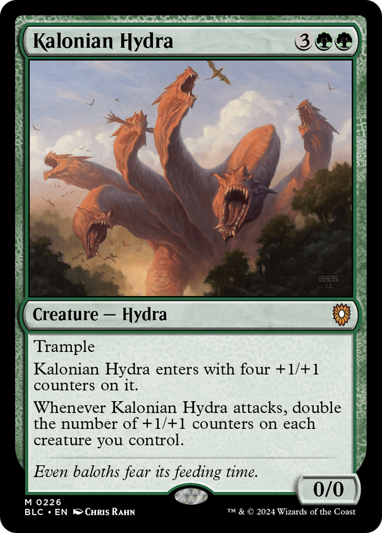Kalonian Hydra (BLC-226) - Bloomburrow Commander - Premium MTG Single from Wizards of the Coast - Just $2.83! Shop now at Game Crave Tournament Store