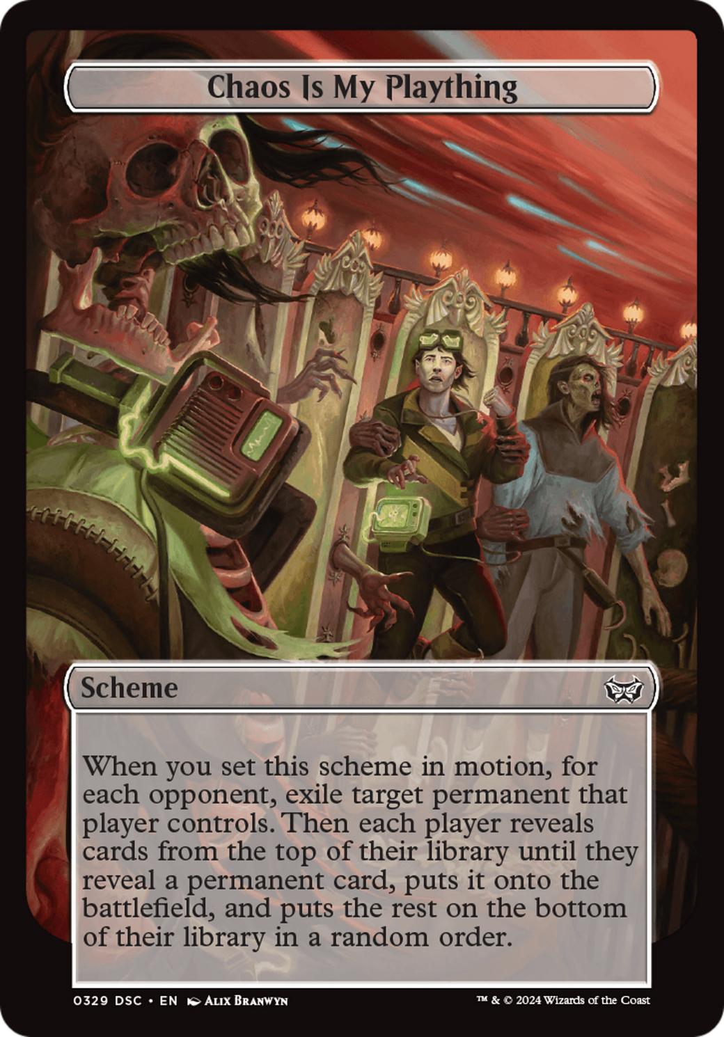 Chaos Is My Plaything (DSC-329) - Duskmourn: House of Horror Commander - Premium MTG Single from Wizards of the Coast - Just $0.25! Shop now at Game Crave Tournament Store