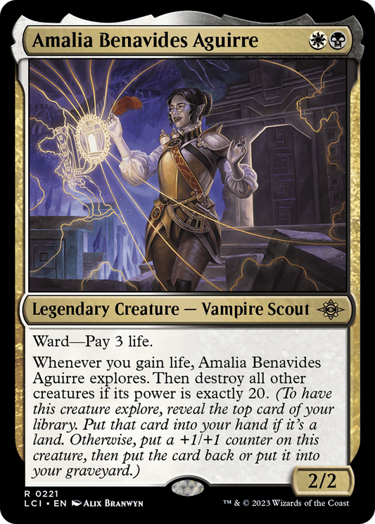 Amalia Benavides Aguirre (LCI-221) - The Lost Caverns of Ixalan - Premium MTG Single from Wizards of the Coast - Just $0.13! Shop now at Game Crave Tournament Store