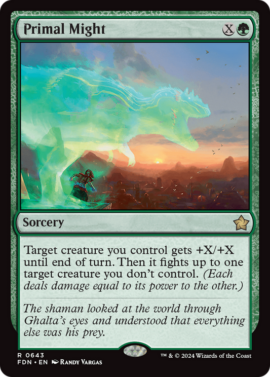 Primal Might (FDN-643) - Foundations - Premium MTG Single from Wizards of the Coast - Just $0.25! Shop now at Game Crave Tournament Store