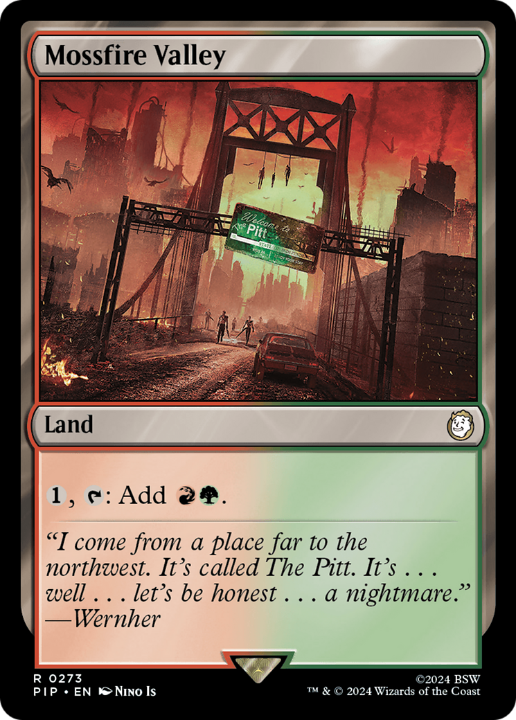 Mossfire Valley (PIP-273) - Fallout - Premium MTG Single from Wizards of the Coast - Just $0.25! Shop now at Game Crave Tournament Store